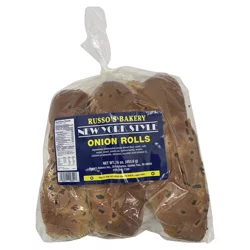 Russo's Bakery New York Style Onion Rolls, 12 oz.