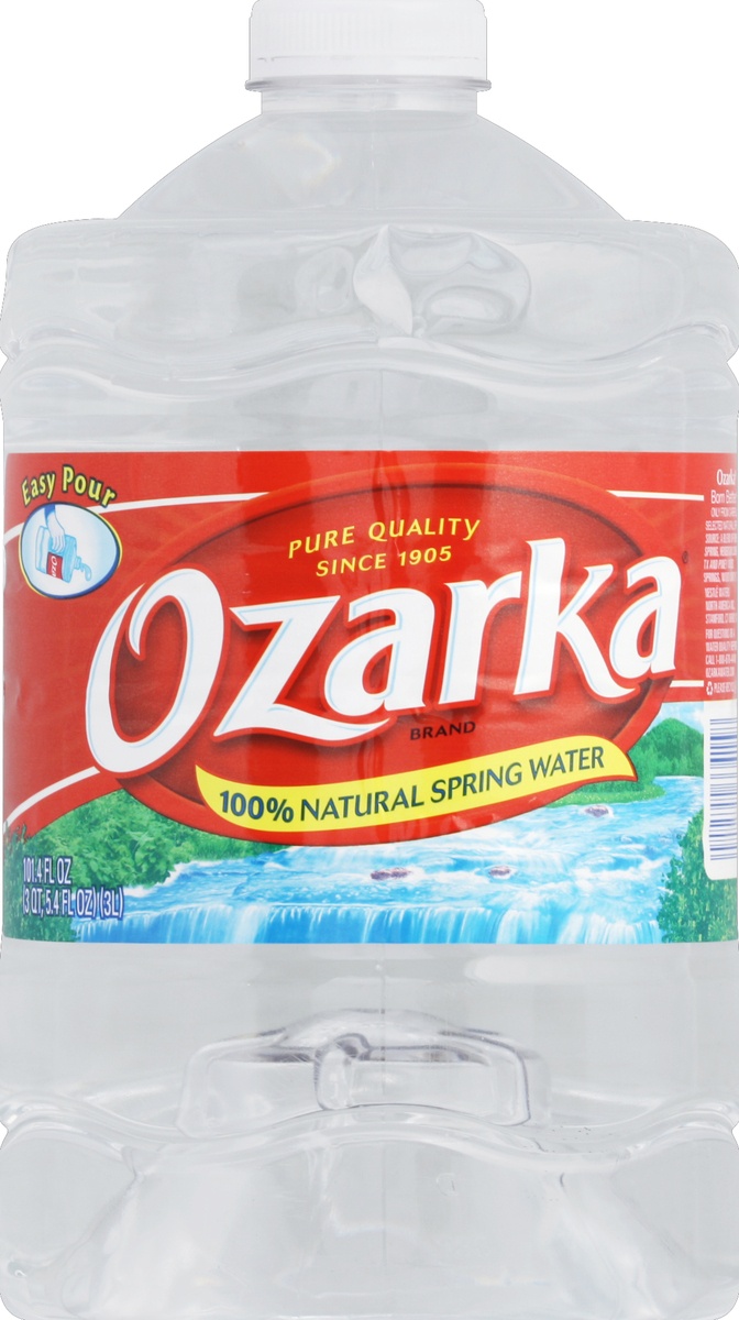 slide 4 of 4, Ozarka Brand 100% Natural Spring Water Plastic Jug, 101.4 oz