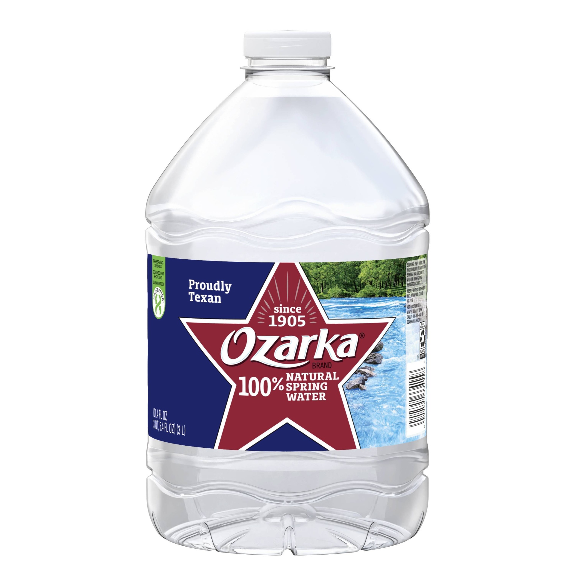 slide 1 of 4, Ozarka Brand 100% Natural Spring Water Plastic Jug, 101.4 oz