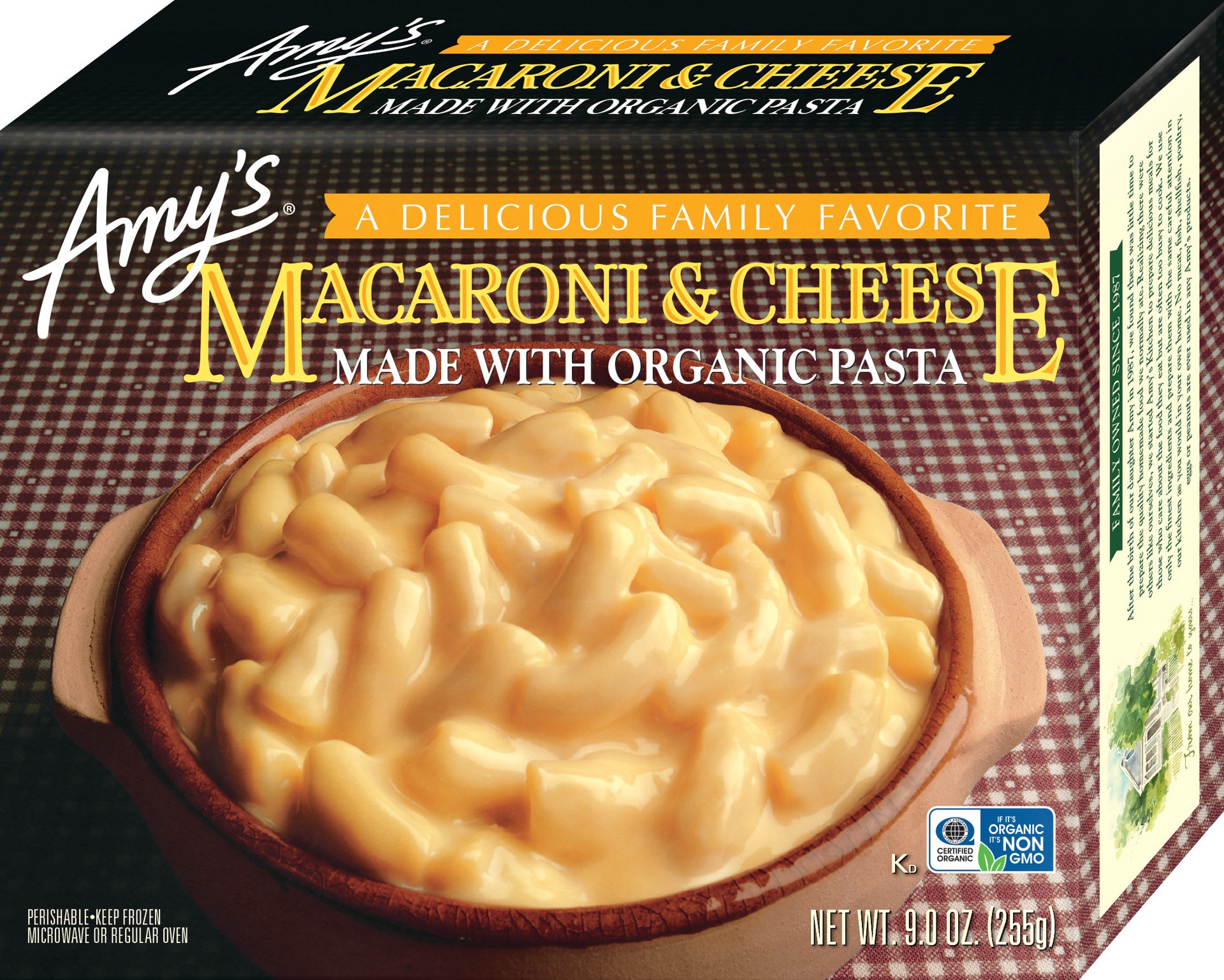 slide 1 of 7, Amy's Kitchen Macaroni & Cheese, 9 oz