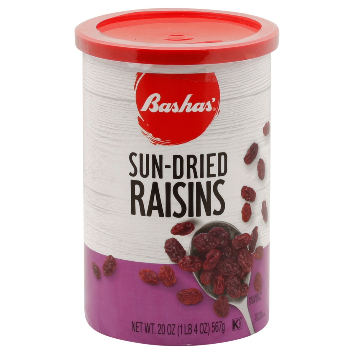 slide 7 of 13, Bashas Raisins Canister - 20 oz, 20 oz