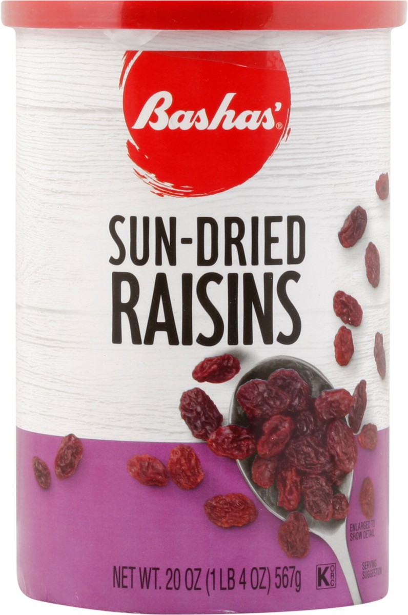 slide 6 of 13, Bashas Raisins Canister - 20 oz, 20 oz