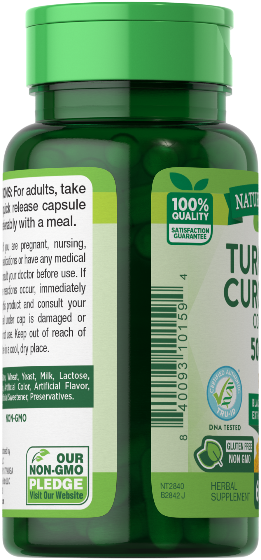 slide 2 of 4, Nature's Truth Turmeric Curcumin Complex Plus Black Pepper Extract, 500mg, 60 ct