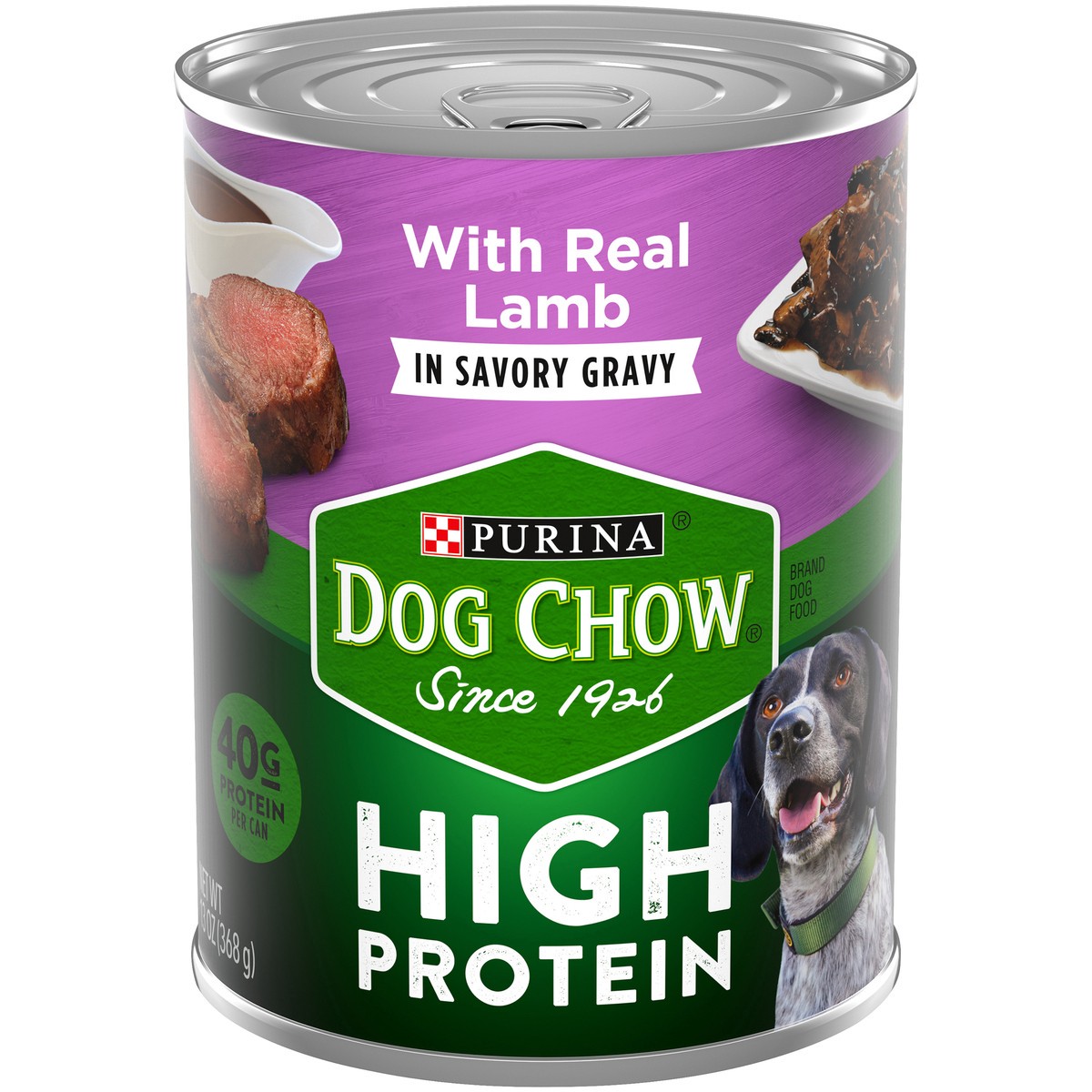 slide 1 of 7, Dog Chow Purina Dog Chow High Protein Gravy Wet Dog Food, High Protein With Lamb - 13 oz. Can, 13 oz