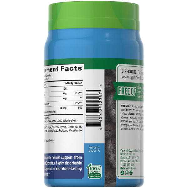 slide 3 of 13, Nature's Truth Magnesium Glycinate 60 Gummies, 60 ct