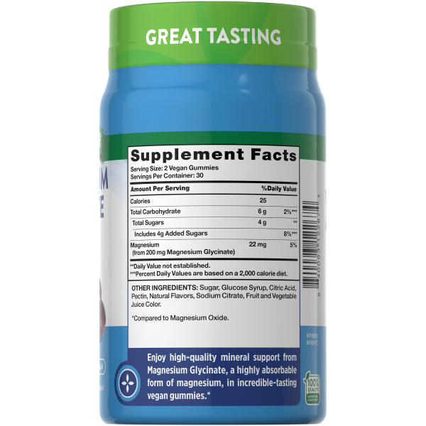 slide 13 of 13, Nature's Truth Magnesium Glycinate 60 Gummies, 60 ct