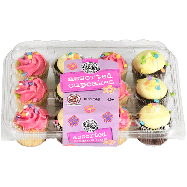 slide 1 of 1, two-bite Cupcake Mini Spring Assorted, 12 ct; 10 oz