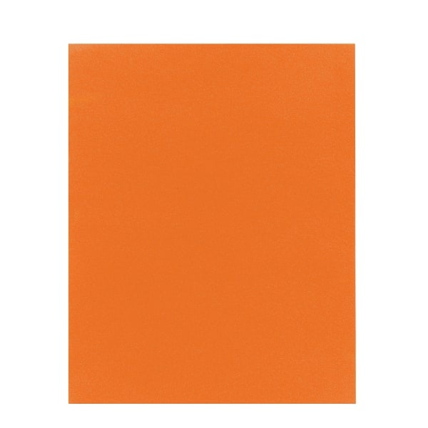 slide 1 of 2, Office Depot Brand School-Grade 2-Pocket Paper Folder, Letter Size, Orange, 1 ct