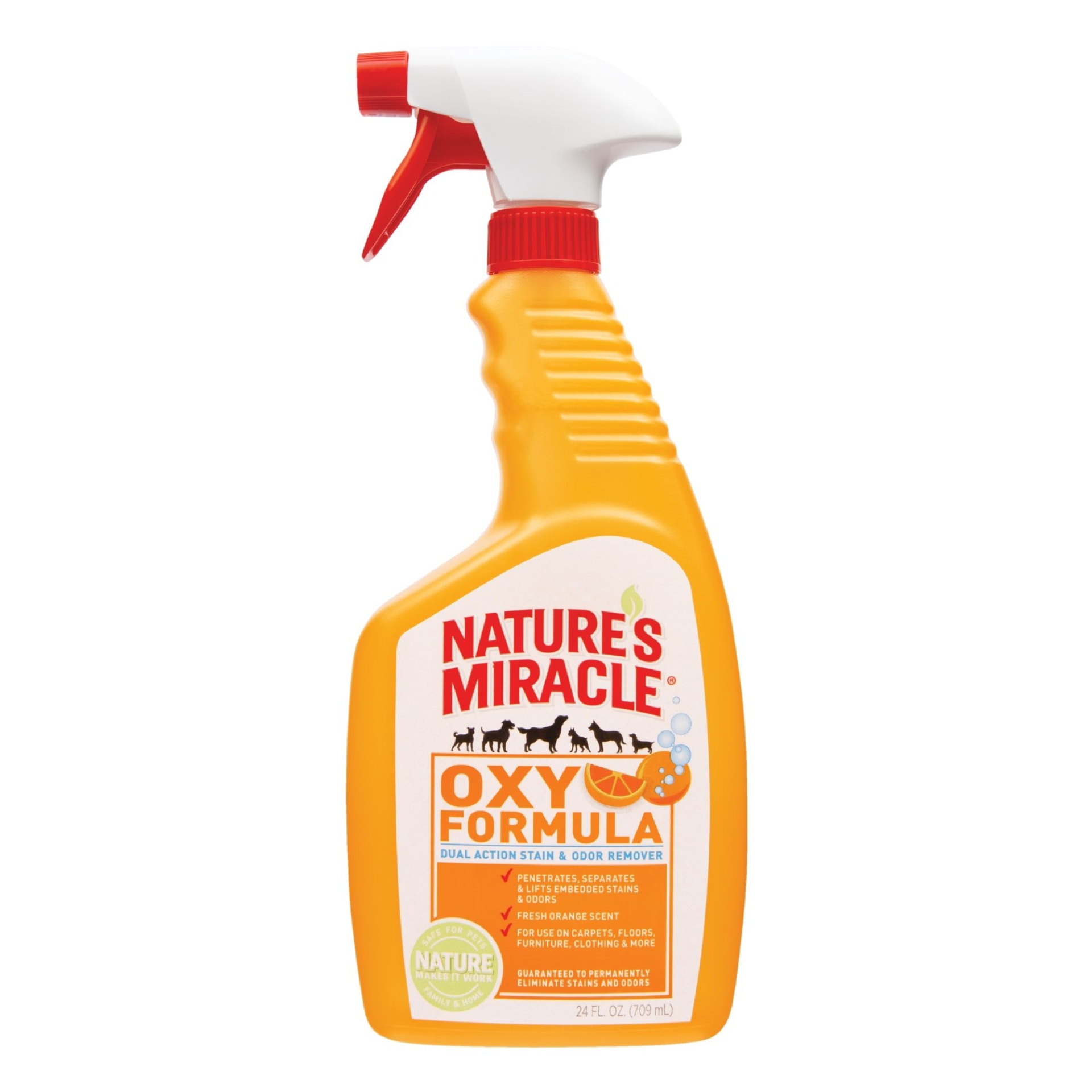 slide 1 of 1, Nature's Miracle Orange-Oxy Power Stain and Odor Remover, 24 fl oz