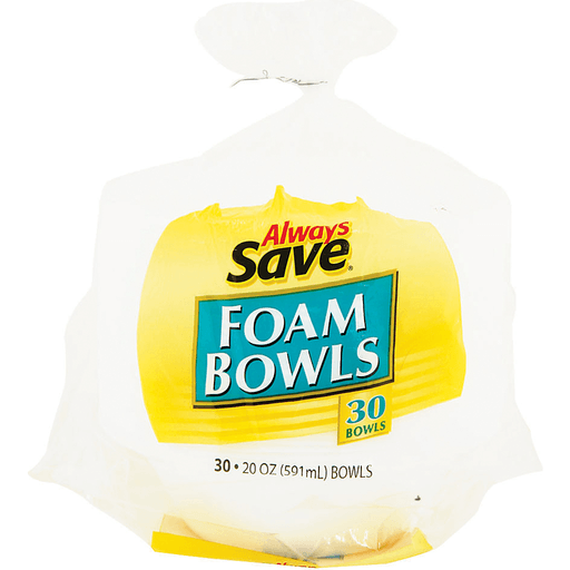 slide 1 of 1, Always Save Foam Bowls, 30 ct