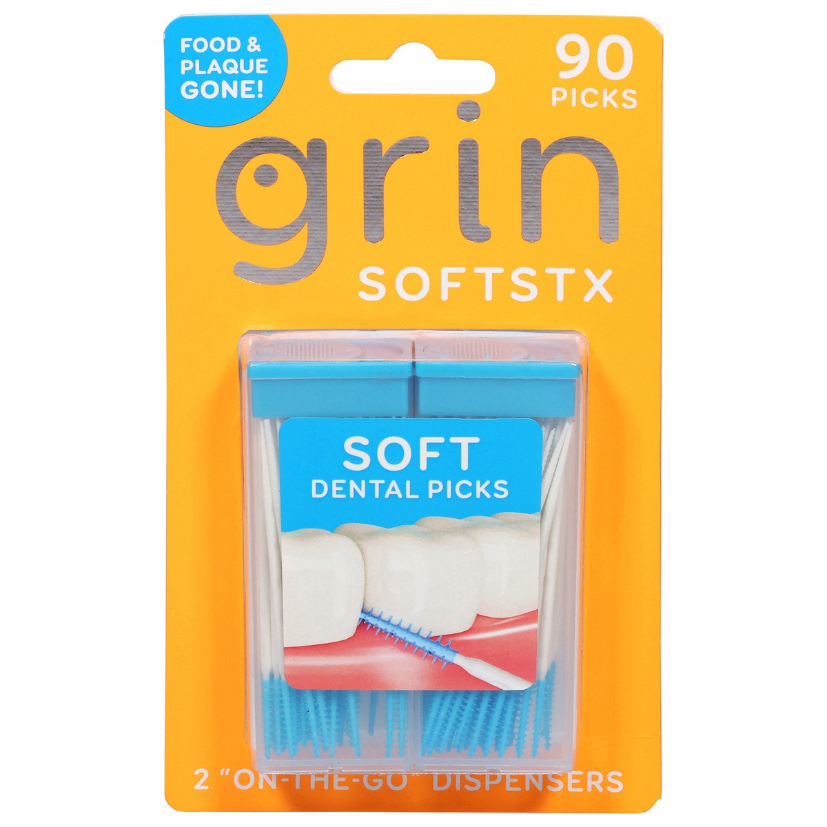 slide 1 of 3, Grin Softstx Soft Dental Picks 90 ea, 1 ct