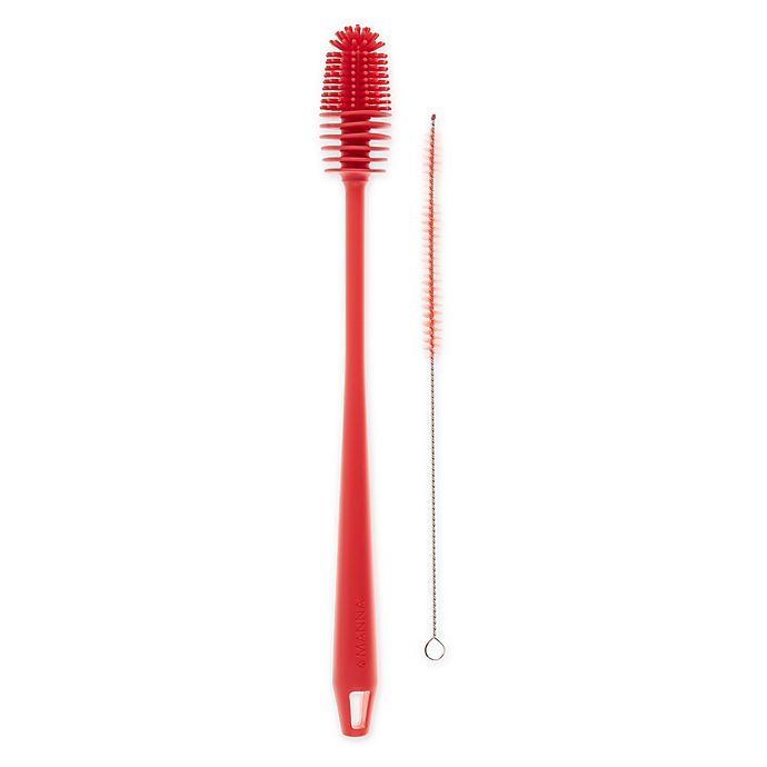 slide 1 of 1, Manna Organics Bottle and Straw Brush Set - Lychee, 2 ct