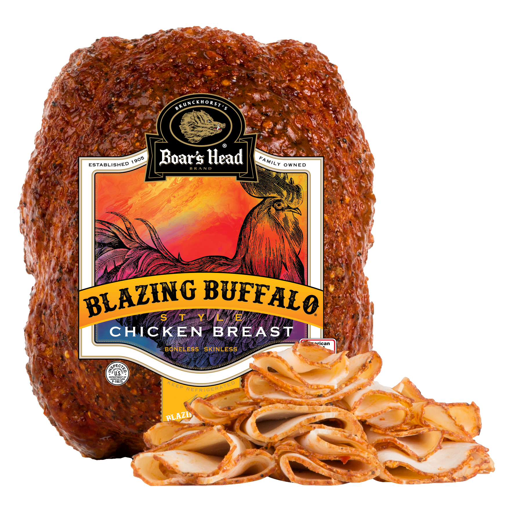 slide 1 of 9, Boar's Head Blazing Buffalo Style Chicken Breast, per lb