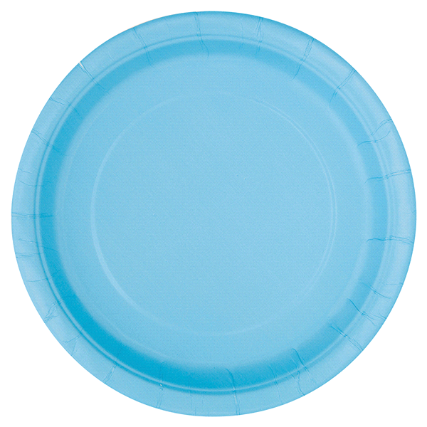 slide 1 of 1, Light Blue Dessert Plates 7 inch, 1 ct