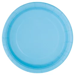 Light Blue Dessert Plates 7 inch