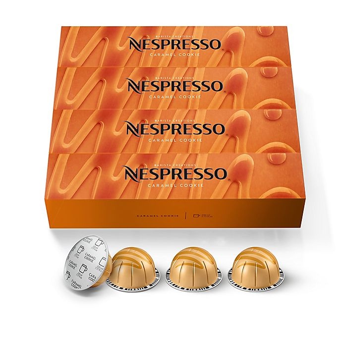 slide 1 of 1, Nespresso VertuoLine Barista Creations Caramel Cookie Capsules, 40 ct