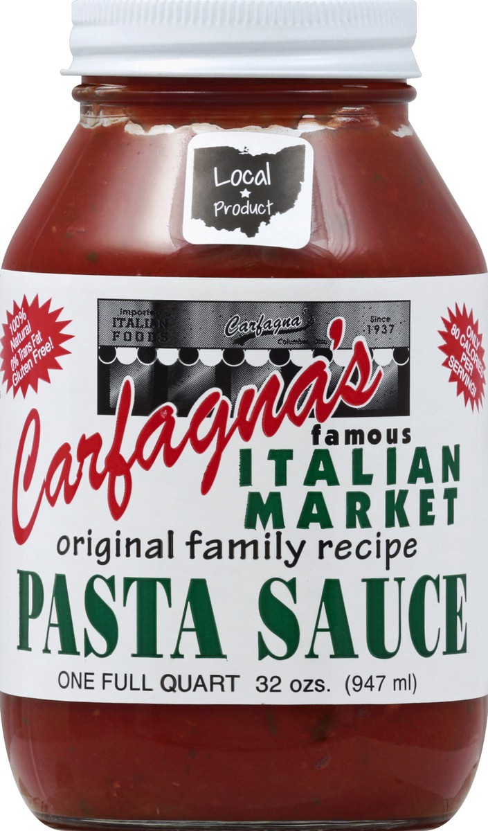 slide 2 of 2, Carfagna Pasta Sauce Original, 32 oz