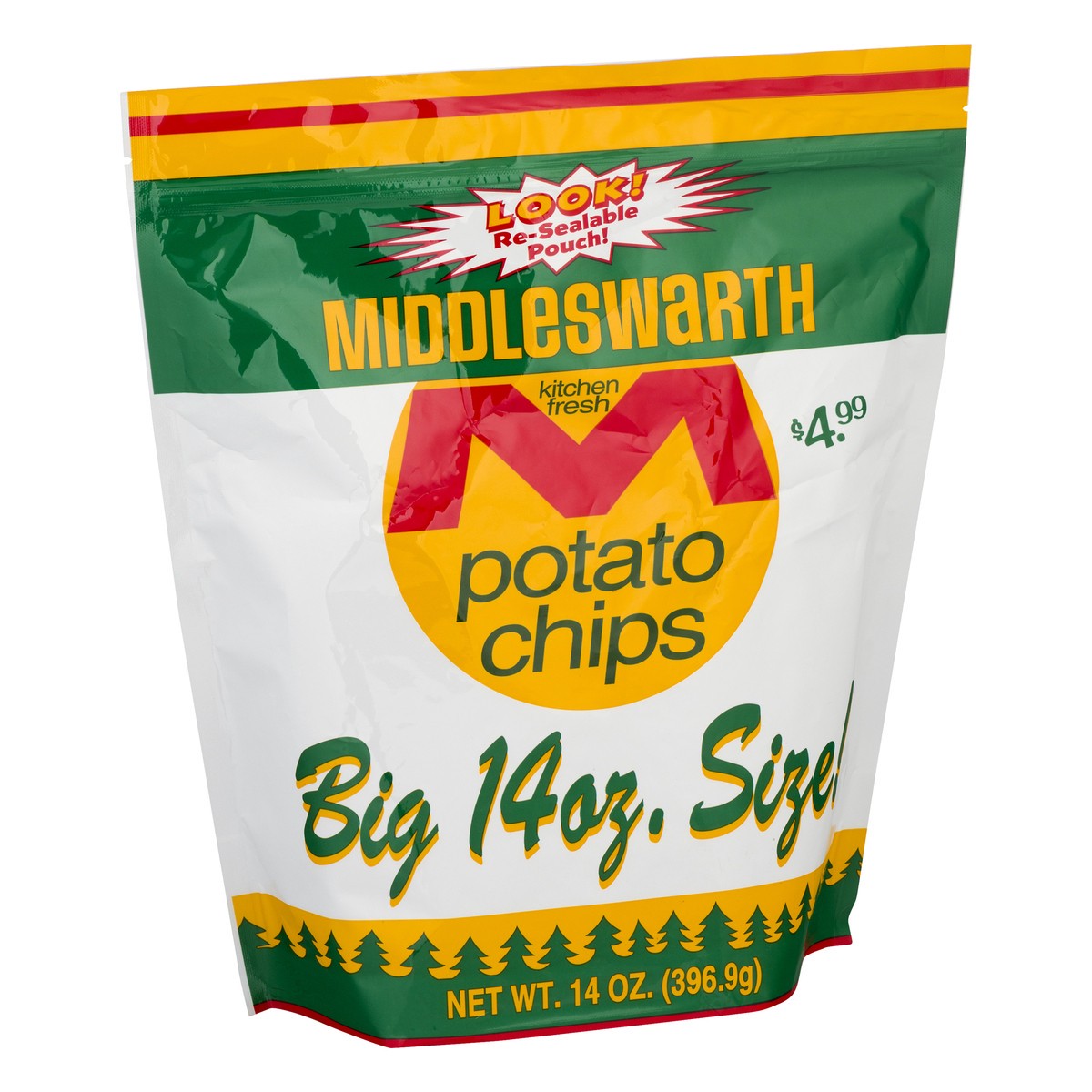 slide 3 of 9, Middleswrath Big Size Potato Chips 14 oz, 15 oz