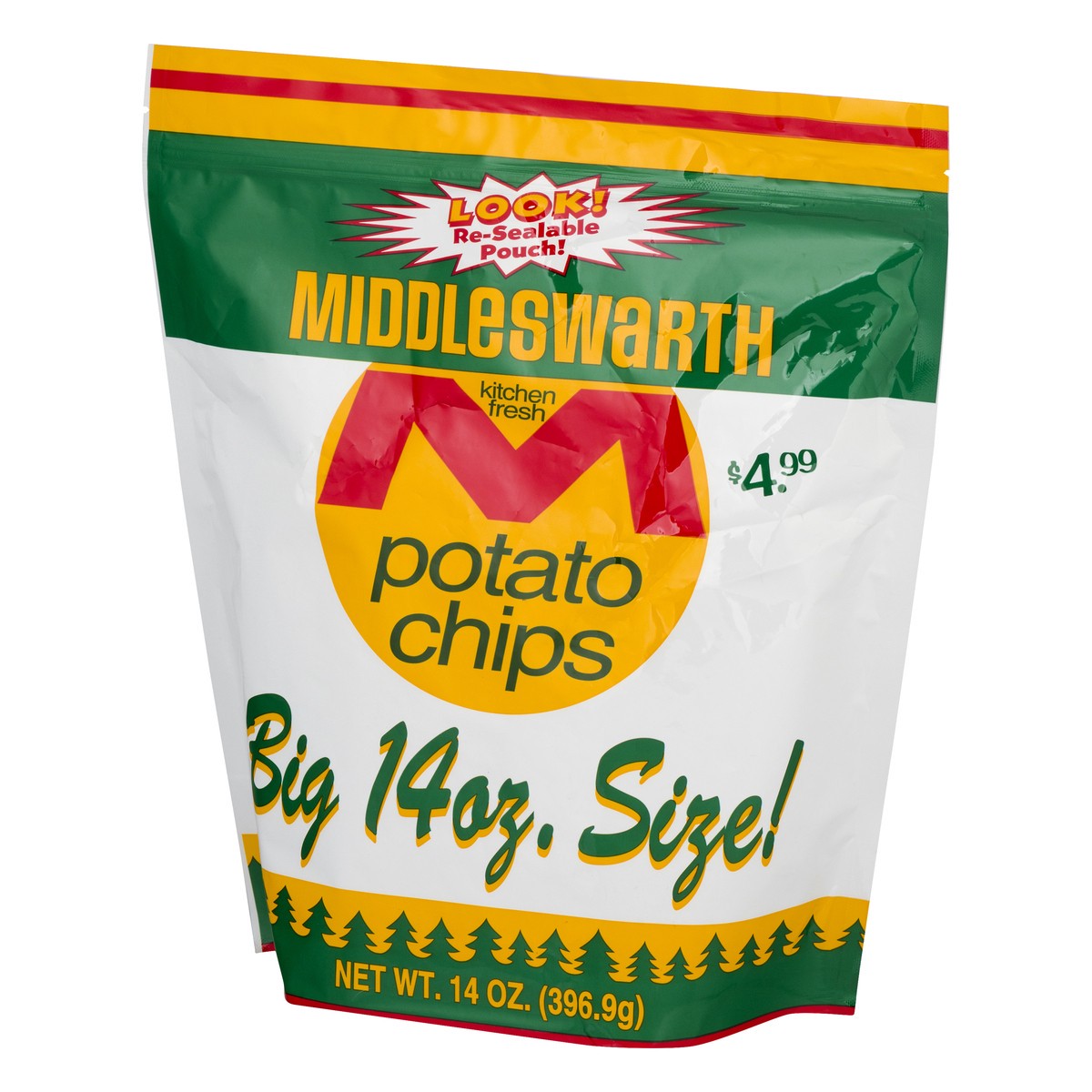 slide 8 of 9, Middleswrath Big Size Potato Chips 14 oz, 15 oz