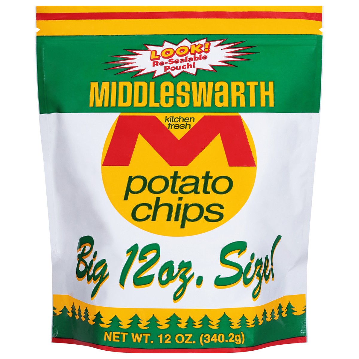 slide 1 of 9, Middleswarth Kitchen Fresh Potato Chips Big Size 12 oz, 15 oz