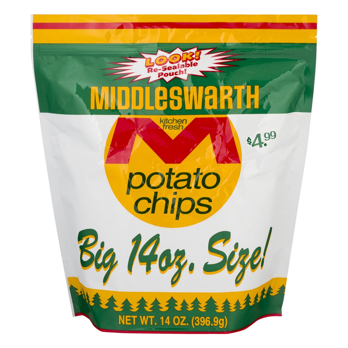 slide 1 of 1, Middleswarth Chips Regular Pouch, 15 oz