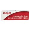 slide 10 of 29, Meijer Mucus Relief Sinus Severe Congestion Relief Caplets, 20 ct