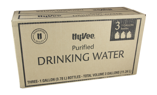 slide 1 of 1, Hy-Vee Purified Drinking Water - 3 ct; 1 gal, 3 ct; 1 gal