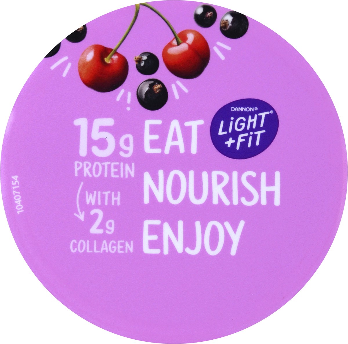 slide 8 of 10, Light + Fit Dannon Light + Fit Icelandic Style Nonfat Yogurt with Collagen & Antioxidants, Cherry Black Currant, 5.3oz, 5.3 oz