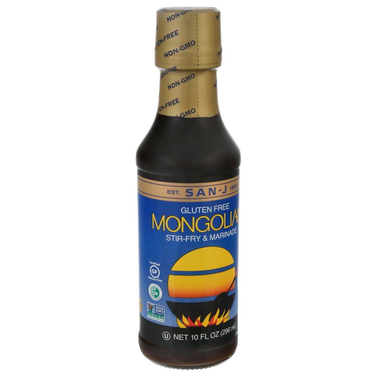 slide 12 of 12, San-J Gluten Free Mongolian Stir-Fry & Marinade 10 fl oz, 10 oz