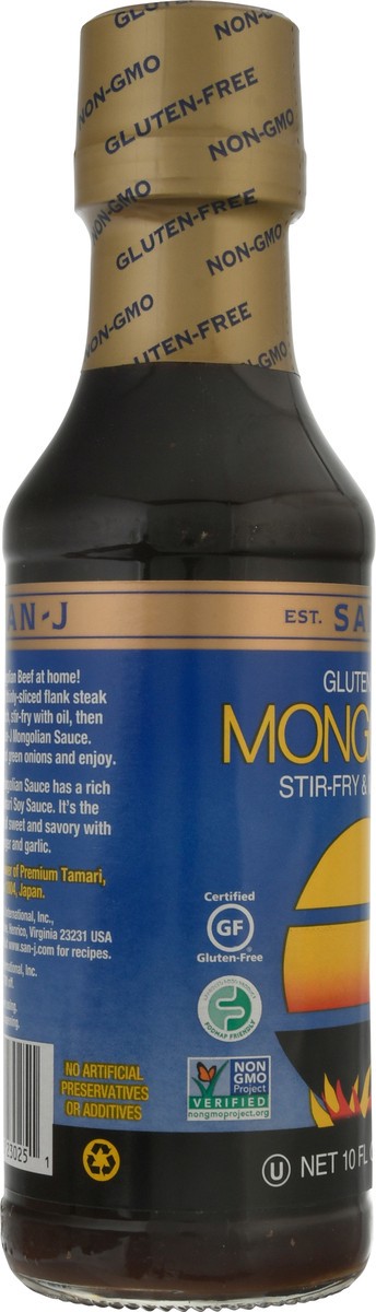 slide 11 of 12, San-J Gluten Free Mongolian Stir-Fry & Marinade 10 fl oz, 10 oz