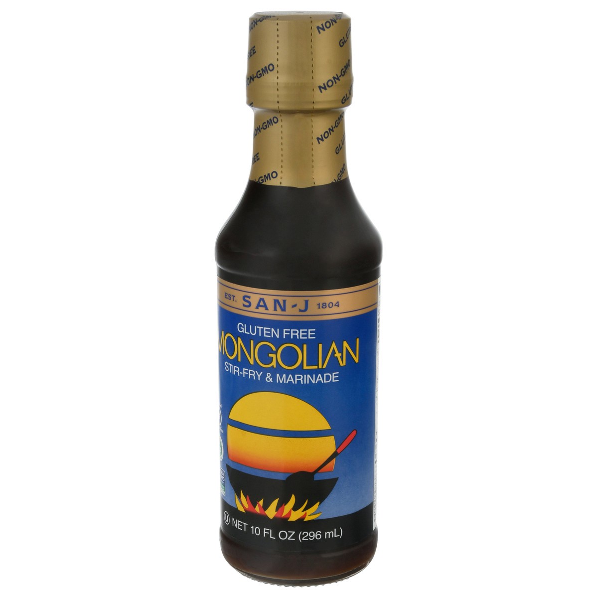 slide 8 of 12, San-J Gluten Free Mongolian Stir-Fry & Marinade 10 fl oz, 10 oz