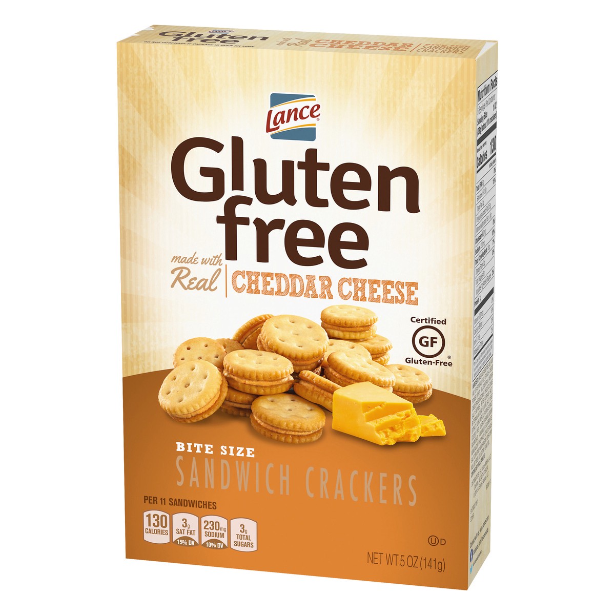 slide 4 of 9, Lance Gluten Free Bite Size Cheddar Cheese Sandwich Crackers 5 oz, 5 oz