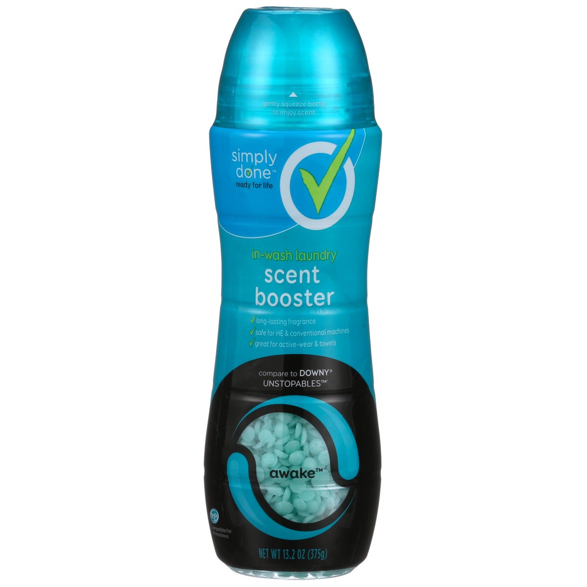 slide 6 of 10, Simply Done In-Wash Laundry Scent Booster, Awake, 13.2 oz