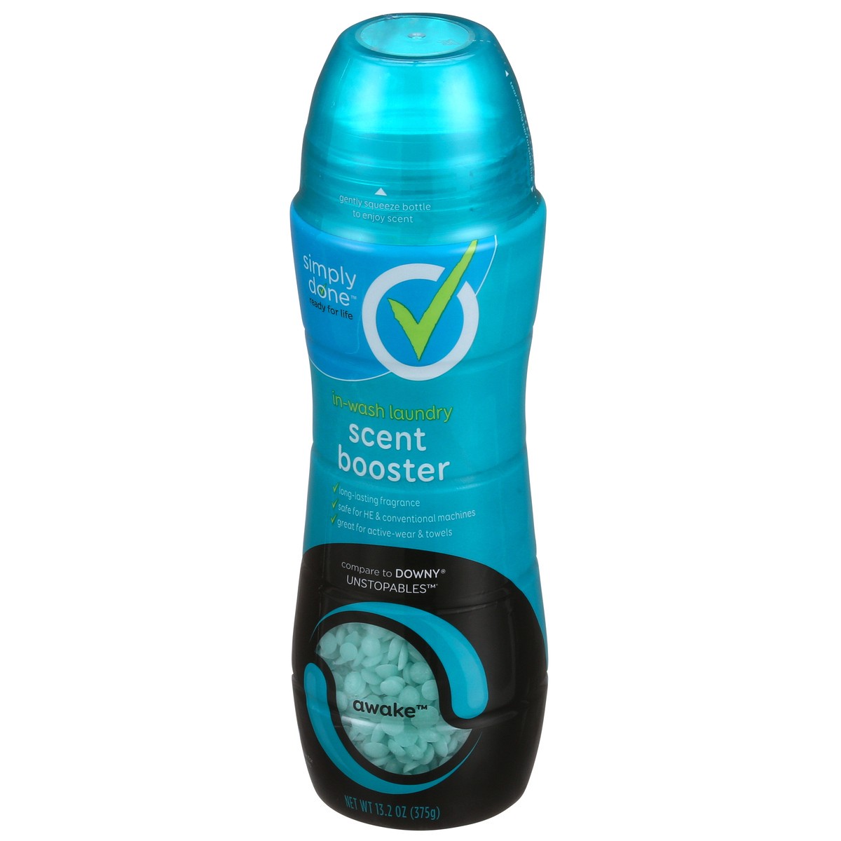 slide 8 of 10, Simply Done In-Wash Laundry Scent Booster, Awake, 13.2 oz