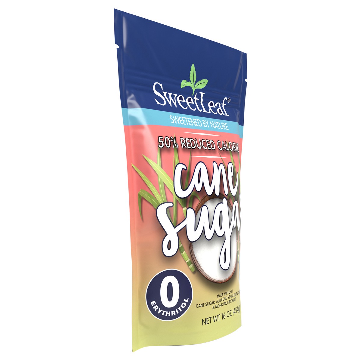 slide 5 of 13, SweetLeaf 50% Reduced Calorie Cane Sugar, 16oz bag, 16 oz