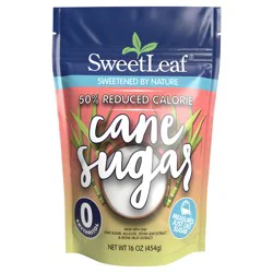 SweetLeaf 50% Reduced Calorie Cane Sugar, 16 oz Bag