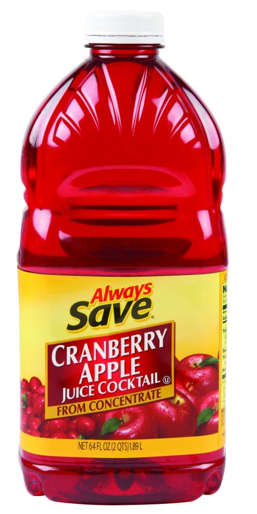 slide 1 of 1, Always Save Cranberry Apple Juice Cocktail From Concentrate, 64 fl oz