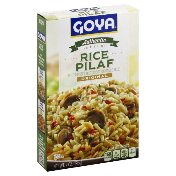 slide 1 of 1, Goya Authentic Style Original Rice Pilaf with Toasted Orzo Pasta, Onion & Garlic 7 oz, 7 oz