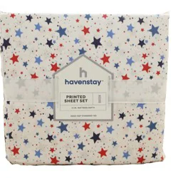 Havenstay Seasonal Sheets, Queen, Star Splatter