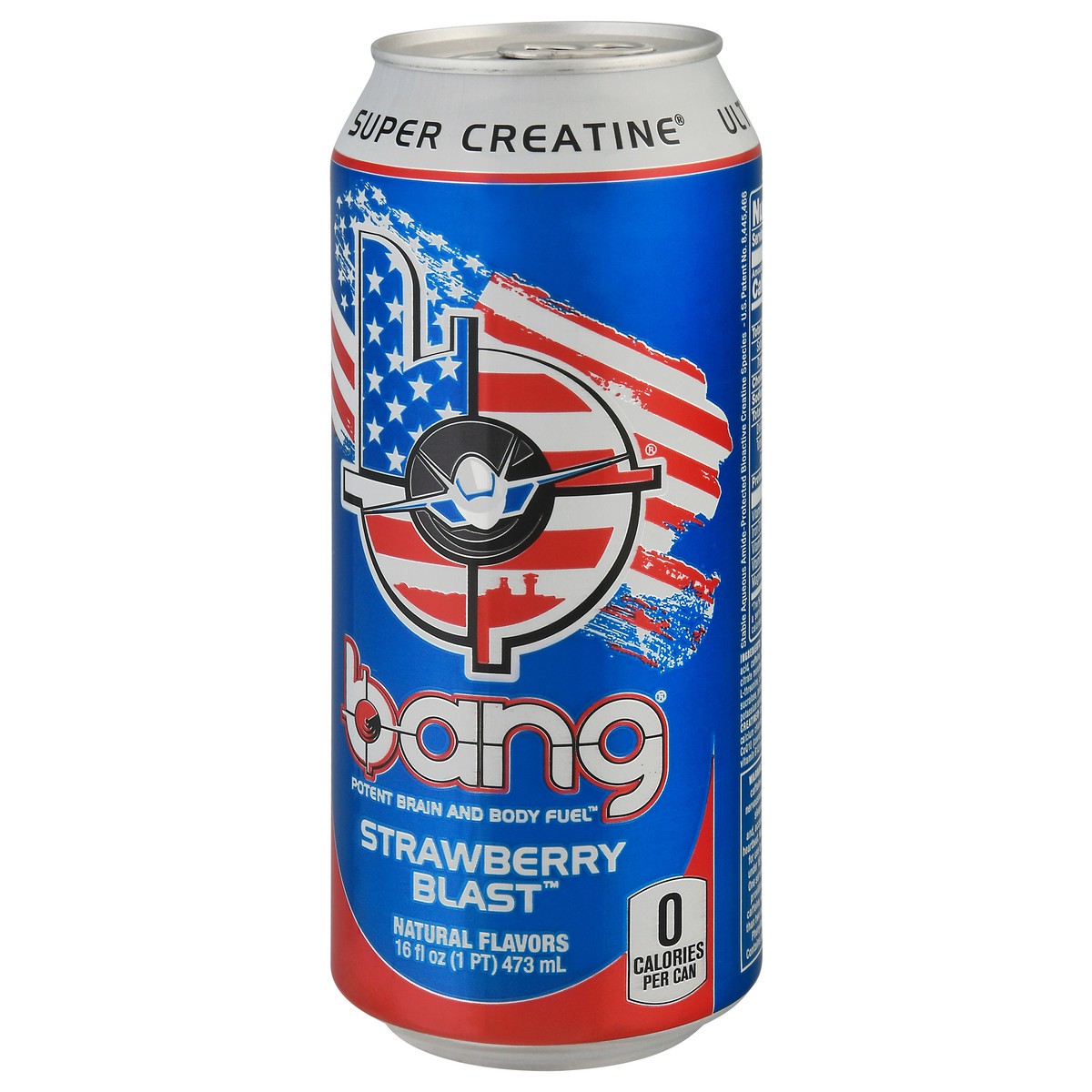 slide 5 of 9, Bang Super Creatine Strawberry Blast Energy Drink - 16 fl oz, 16 fl oz