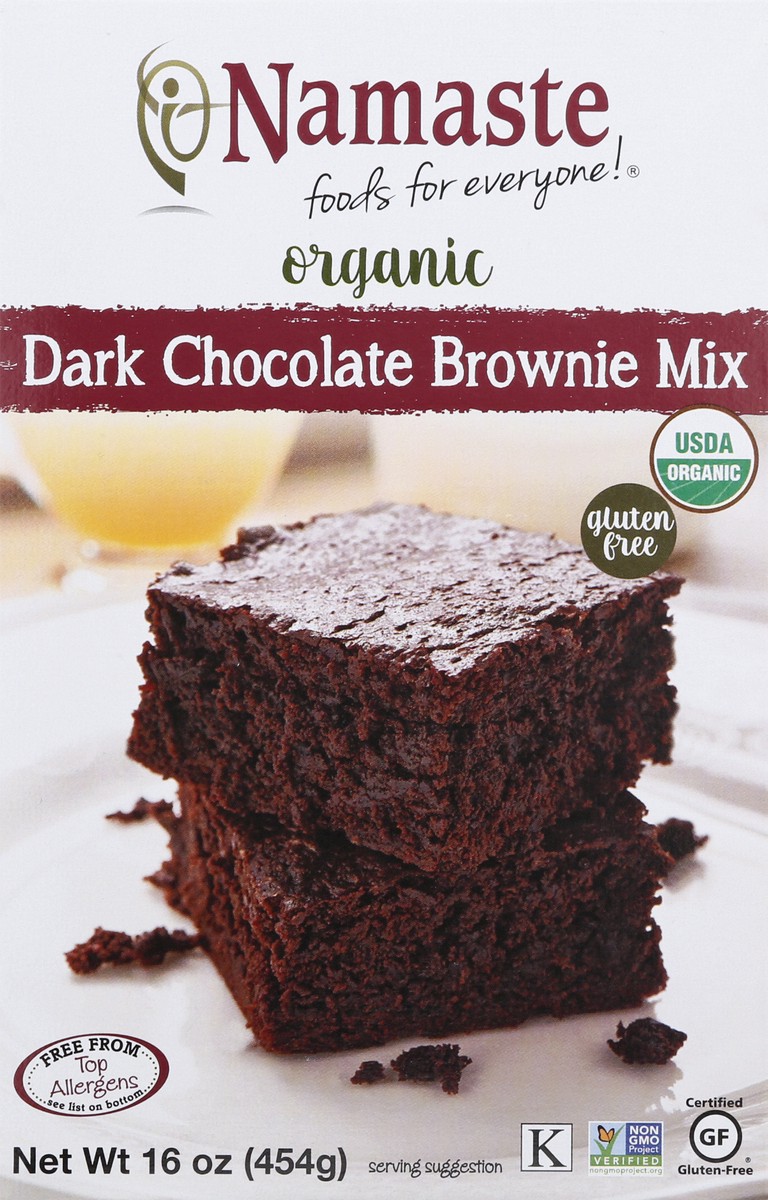 slide 1 of 13, Namaste Organic Dark Chocolate Brownie Mix 16 oz, 16 oz