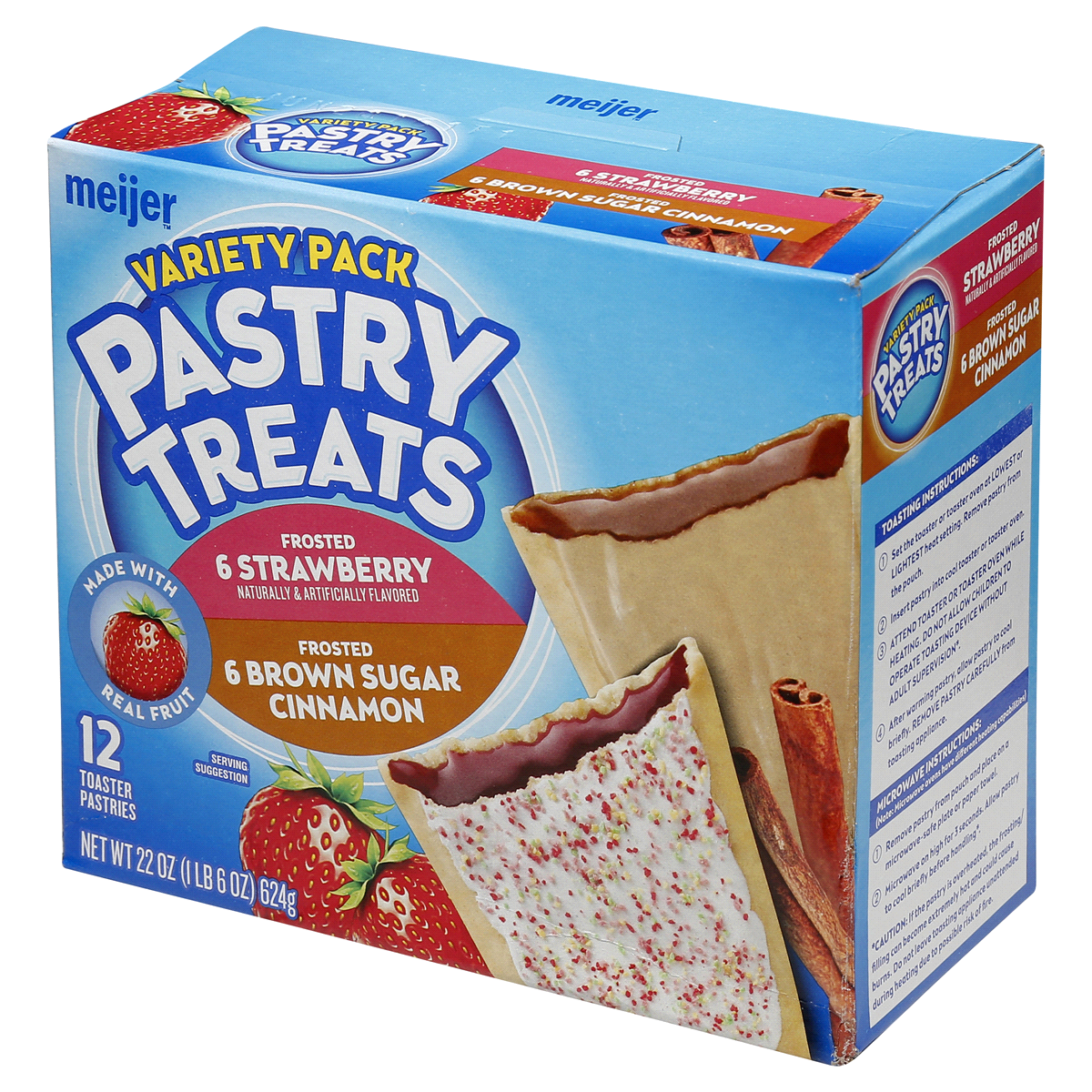 slide 5 of 8, Meijer Frosted Toaster Treats Variety Pack, 12 ct