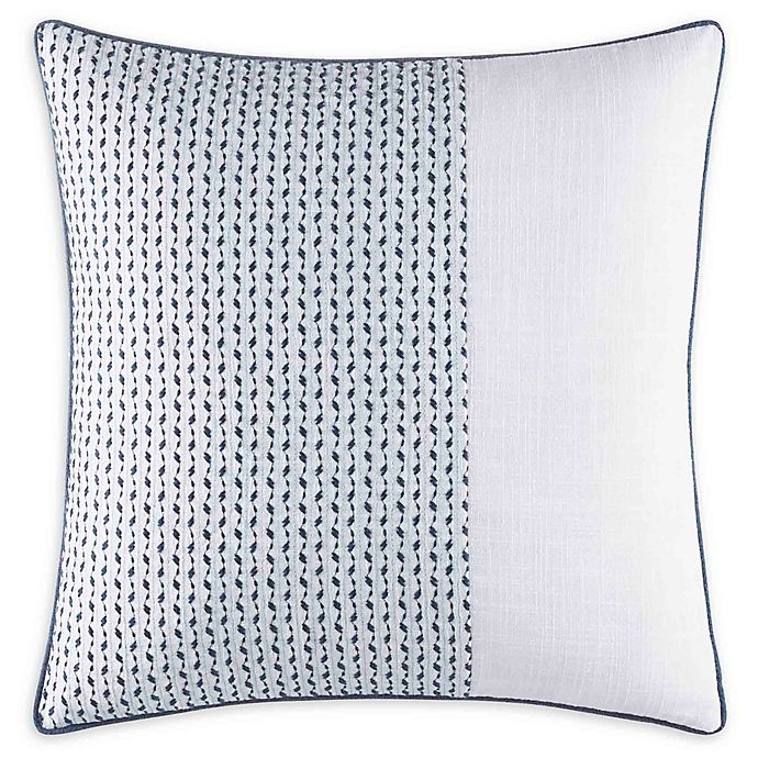 slide 1 of 1, Nautica Norcross Square Throw Pillow - Blue, 1 ct