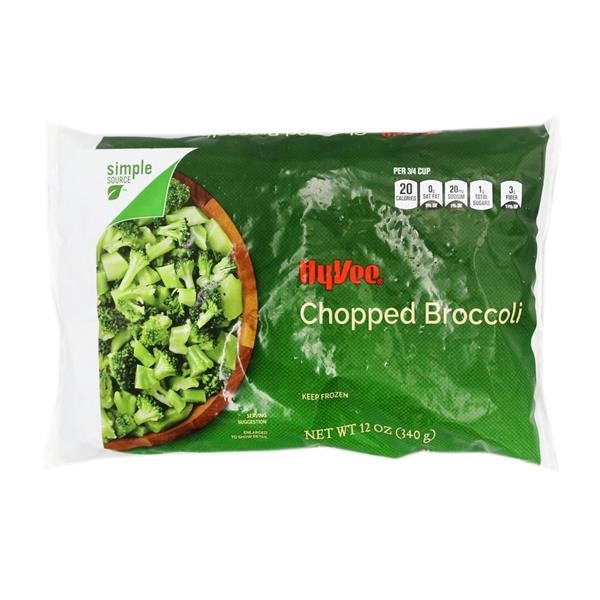 slide 1 of 1, Hy-Vee Chopped Broccoli, 12 oz
