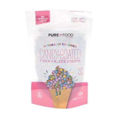 slide 1 of 1, Pure Food Pastel All Natural Candy Coated Mini Chocolate Chips, 5 oz