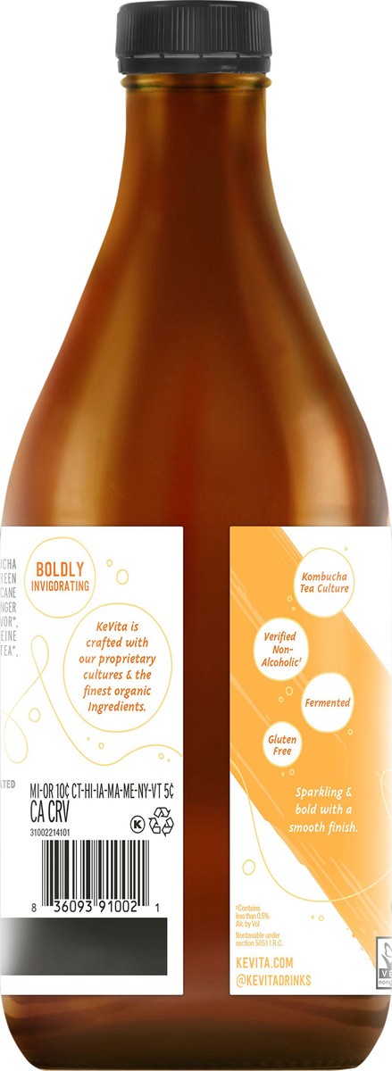 slide 4 of 7, Kevita Master Brew Kombucha Pineapple Peach - 40 fl oz, 40 fl oz