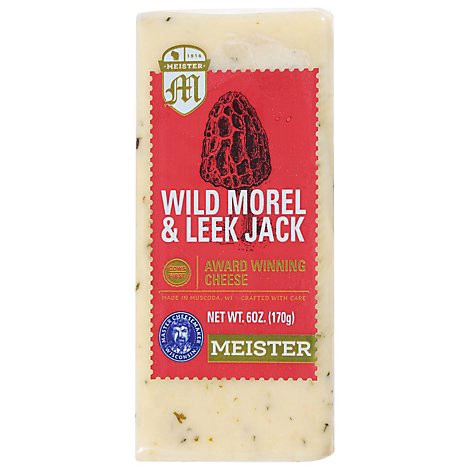 slide 1 of 1, Meister Cheese Company Cheese Jack Morel Leek Wild - 6 OZ, 6 oz