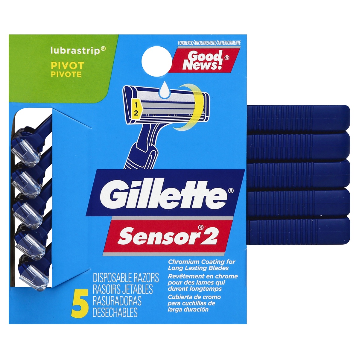 slide 1 of 1, Gillette Razors, 5 ct