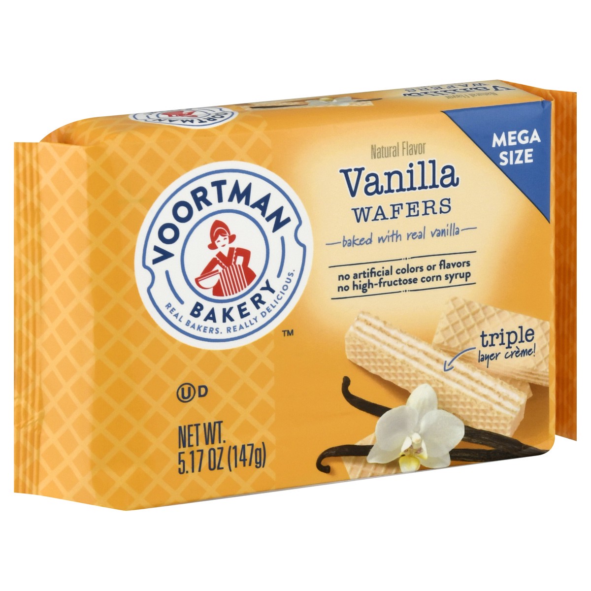 slide 2 of 10, Voortman Bakery Vanilla Wafers Mega Size, 5.17 oz