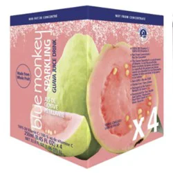 Blue Monkey Sparkling Guava Juice - 4 Pack - 33.8 fl oz